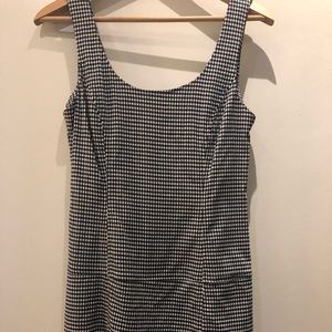 Nanette Leopore Gingham Skort Jumpsuit Dress